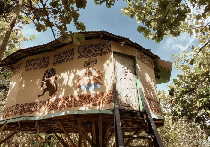 Couple enjoying private picnic on the cliffs at Great Huts romantic wellness escape